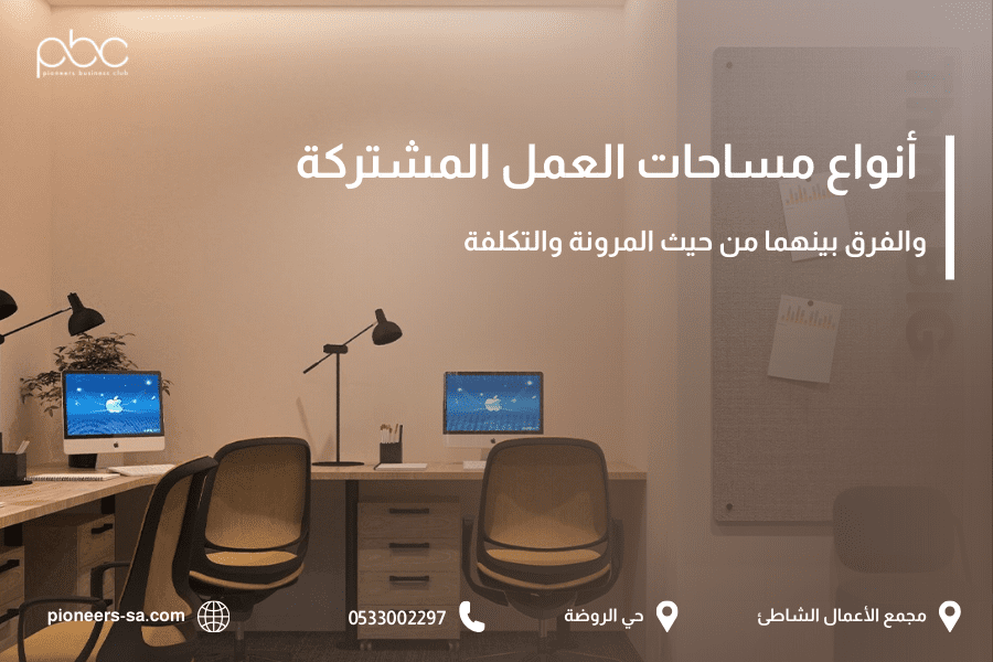 أنواع مساحات العمل المشتركة